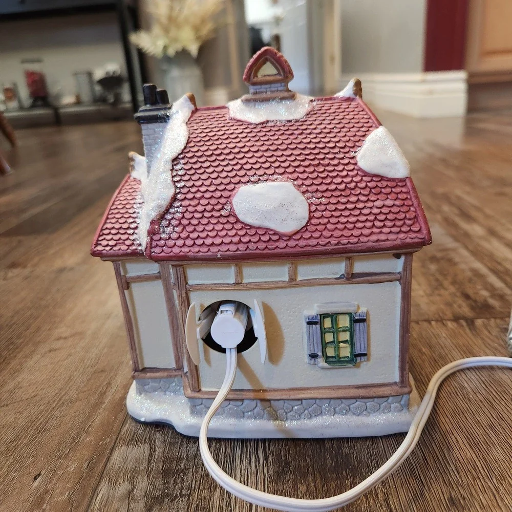 Holiday Seasons Collector Series III Porcelain Lighted Toy Shop Christmas Decor